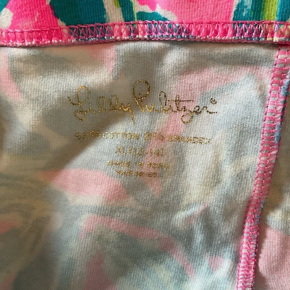 Girls Lilly Pulitzer Guac and Roll print Maia Leggings Sz XL (12/14)